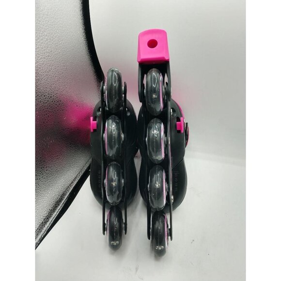 Adjustable Pink & Black Inline Skates By Dikashi With ABEC-7 Bearings - Picture 10 of 11